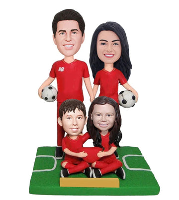 Family Custom Bobbleheads Soccer